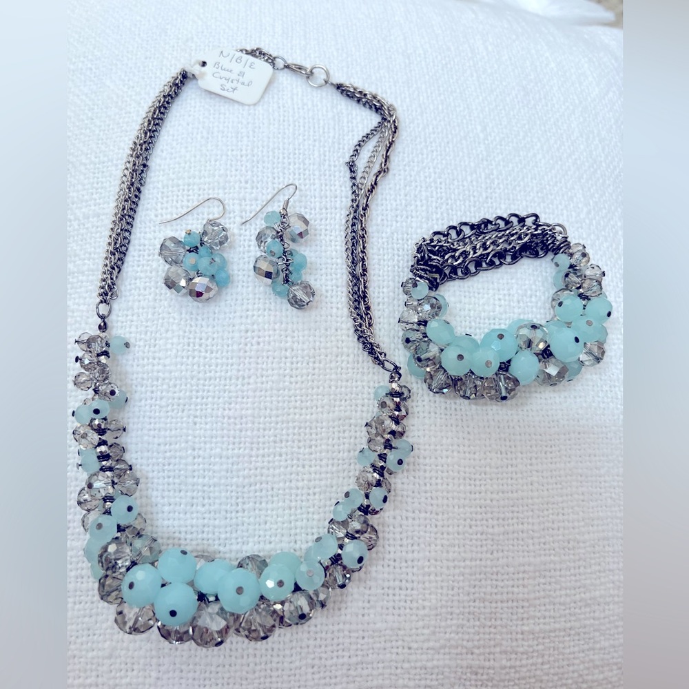 EL 16k 103 Set N/B/E. Blue Crystal Set.
